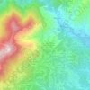 Mapa topográfico Castagnea, altitud, relieve