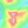 Mapa topográfico Ben Challum, altitud, relieve