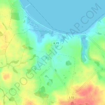 Mapa topográfico Niendorf, altitud, relieve