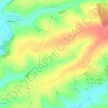 Mapa topográfico Les Gendarmes, altitud, relieve