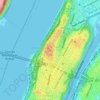 Mapa topográfico Highest Point in Manhattan, altitud, relieve