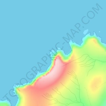 Mapa topográfico Benwee Head, altitud, relieve
