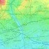 Mapa topográfico Ilford, altitud, relieve
