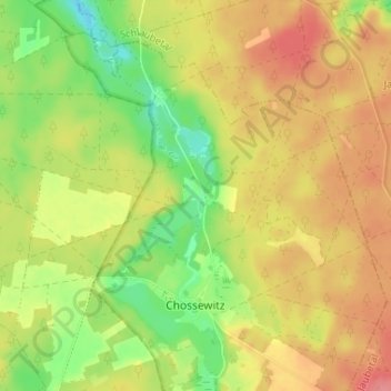 Mapa topográfico Klingemühle, altitud, relieve