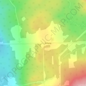 Mapa topográfico Perryboro, altitud, relieve