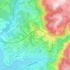 Mapa topográfico Les Graviers, altitud, relieve