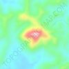 Mapa topográfico Conical Hill, altitud, relieve