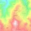 Mapa topográfico Allagopamba, altitud, relieve