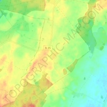 Mapa topográfico Christinenhof, altitud, relieve