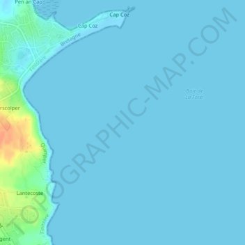 Mapa topográfico Basse Rouge, altitud, relieve