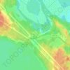 Mapa topográfico Грибное, altitud, relieve