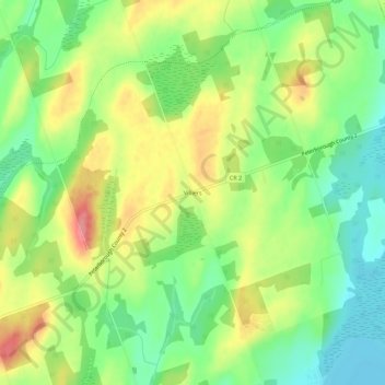 Mapa topográfico Villiers, altitud, relieve