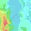 Mapa topográfico Morin Lake, altitud, relieve