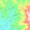 Mapa topográfico Comalapa, altitud, relieve