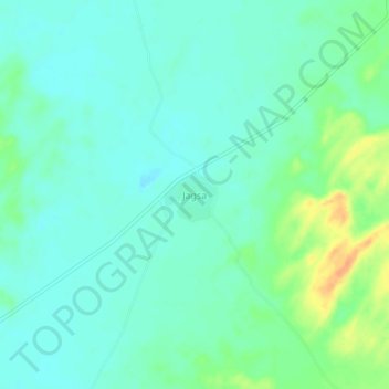 Mapa topográfico Jagsa, altitud, relieve