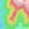 Mapa topográfico Cone Peak, altitud, relieve