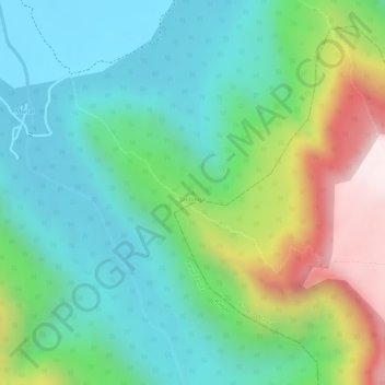 Mapa topográfico Saidongar, altitud, relieve