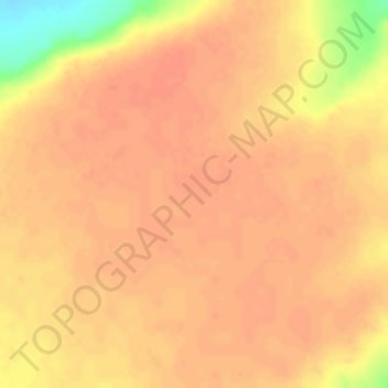 Mapa topográfico Kimberley Plateau, altitud, relieve