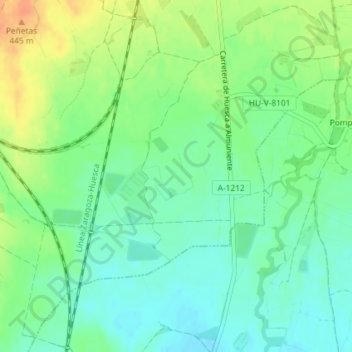 Mapa topográfico Estiche, altitud, relieve