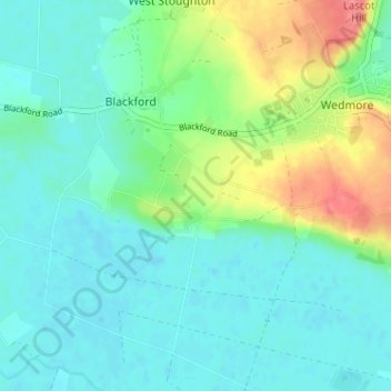 Mapa topográfico Heath House, altitud, relieve