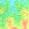 Mapa topográfico Gunjuru, altitud, relieve