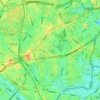 Mapa topográfico 6-chome, altitud, relieve
