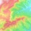 Mapa topográfico Les Écheries, altitud, relieve