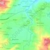 Mapa topográfico Tegalsari, altitud, relieve