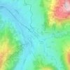 Mapa topográfico Gstaad, altitud, relieve