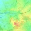 Mapa topográfico Pied en Veau, altitud, relieve