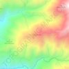 Mapa topográfico Montegrande, altitud, relieve