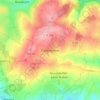Mapa topográfico Cadenbronn, altitud, relieve