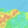Mapa topográfico Форт Красная Горка, altitud, relieve