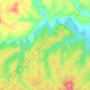 Mapa topográfico Caprock Canyons State Park, altitud, relieve