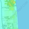 Mapa topográfico Lucila del Mar, altitud, relieve