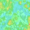 Mapa topográfico Хвойное, altitud, relieve