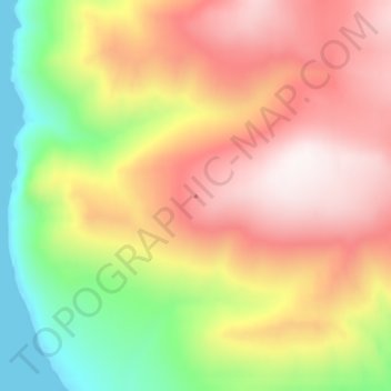 Mapa topográfico Challenger Mountains, altitud, relieve