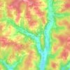 Mapa topográfico Rancia, altitud, relieve