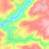 Mapa topográfico Fiais da Beira, altitud, relieve