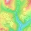 Mapa topográfico Les Côtes, altitud, relieve