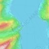 Mapa topográfico Isleten, altitud, relieve
