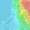 Mapa topográfico Desmarais, altitud, relieve
