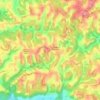Mapa topográfico Beaumanoir, altitud, relieve