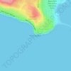 Mapa topográfico Point Fermin, altitud, relieve