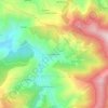 Mapa topográfico Vale do Torno, altitud, relieve