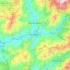 Mapa topográfico Ponte da Barca, altitud, relieve