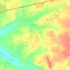 Mapa topográfico Loma Linda, altitud, relieve