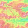 Mapa topográfico Baja Verapaz, altitud, relieve