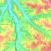 Mapa topográfico Sagelat, altitud, relieve