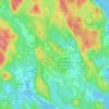 Mapa topográfico Beaverdam Lake, altitud, relieve